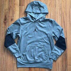 Boys size 8-10 Jordan Gray & Black Hoodie, fleece inside